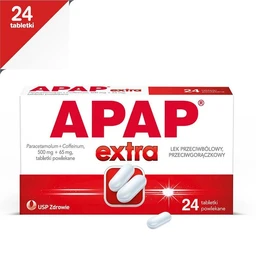 Apap Extra 500 mg + 65 mg tabletki powlekane 