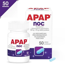 Apap Noc 500 mg + 25 mg tabletki powlekane 