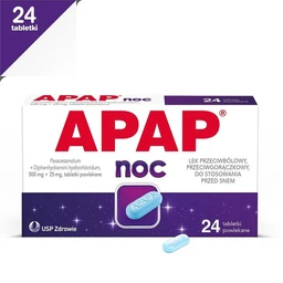 Apap Noc 500 mg + 25 mg tabletki powlekane 