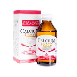 Calcium Hasco o smaku truskawkowym 115,6 mg Ca2+/5 ml syrop 