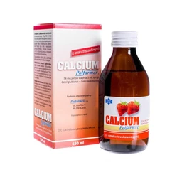 Calcium Polfarmex 114 mg Ca 2+/5 ml syrop o smaku truskawkowym 