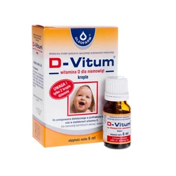 D-Vitum witamina D dla niemowląt 400 j.m. krople doustne 