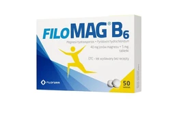 Filomag B6 40 mg Mg2+ + 5 mg tabletki 