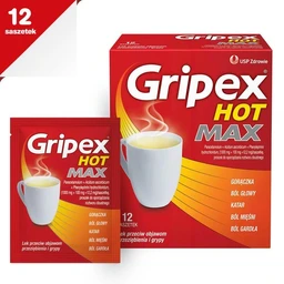 Gripex Hot Max 1000 mg+12,2 mg+100 mg proszek do sporządzenia roztworu doustnego 