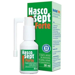 Hascosept Forte 3 mg/ml aerozol do stosowania w jamie ustnej, roztwór 