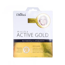 L'biotica, maska hydrożelowa Active Gold na tkaninie 