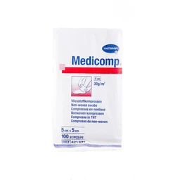 Medicomp, kompresy z włókniny niejałowy 5 cm x 5 cm 