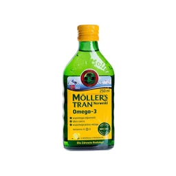 Moller's tran Norweski Omega-3, aromat cytrynowy 