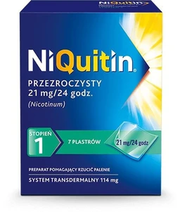 NiQuitin Przezroczysty 21 mg/24 h system transdermalny 