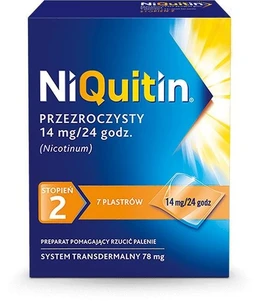 NiQuitin Przezroczysty 14 mg/24 h system transdermalny 