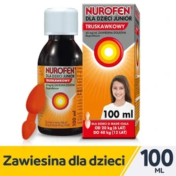 Nurofen dla dzieci Junior truskawkowy 40 mg/ml zawiesina doustna 