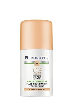 Pharmaceris F Fluid matujący zwężający pory 03 Tanned / SPF 25 