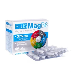 PlusMag B6 187,5 mg+1,4 mg tabletki 