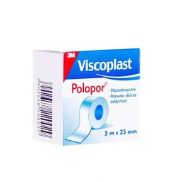 Viscoplast Polopor 5 m x 25 mm przylepiec włókninowy 