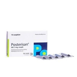 Posterisan 387,1 mg czopki doodbytnicze 