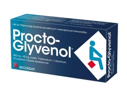 Procto-Glyvenol 400 mg+40 mg czopki doodbytnicze 