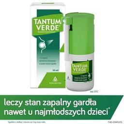 Tantum Verde 1,5 mg/ml aerozol do stosowania w jamie ustnej i gardle 