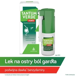 Tantum Verde Forte 3 mg/ml aerozol do stosowania w jamie ustnej i gardle 