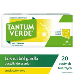 Tantum Verde smak cytrynowy 3 mg pastylki twarde 