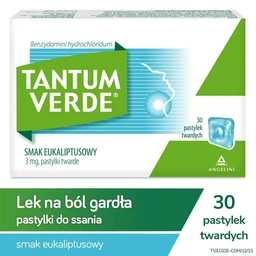 Tantum Verde smak eukaliptusowy 3 mg pastylki twarde 