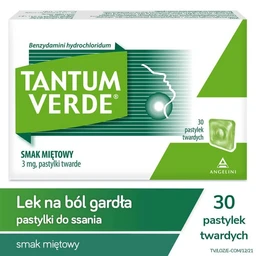 Tantum Verde smak miętowy 3 mg pastylki twarde 