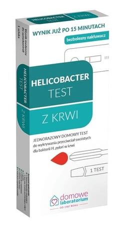 Domowe Laboratorium, Test Helicobacter, wykrywający Helicobacter Pylori 