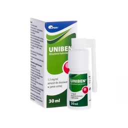 Uniben 1,5 mg/ml aerozol do stosowania w jamie ustnej 