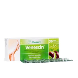 Venescin 25 mg + 15 mg + 0,5 mg tabletki drażowane 