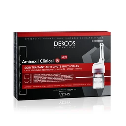 Dercos Technique MEN Aminexil Clinical 5, kuracja przeciw wypadaniu włosów o kompleksowym działaniu 