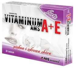 Vitaminum A+E AMS Forte 800 μg+12 mg tabletki 