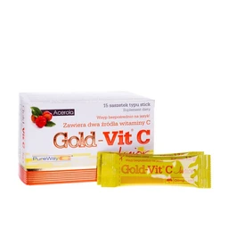 Olimp Gold-Vit C Junior 110 mg proszek doustny o smaku malinowym 