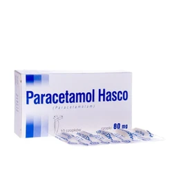 Paracetamol Hasco 80 mg czopki doodbytnicze 