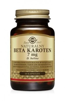 Solgar Naturalny beta-karoten 47 mg kapsułki 