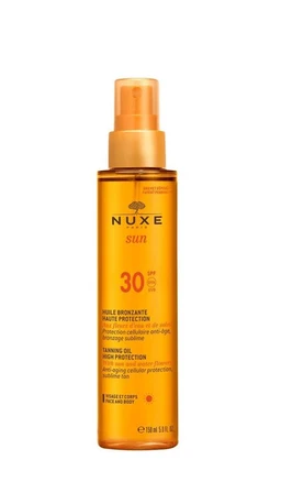 Nuxe Sun, brązujący olejek do opalania SPF30 