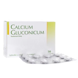 Calcium Gluconicum 45 mg tabletki o smaku cytrynowym 