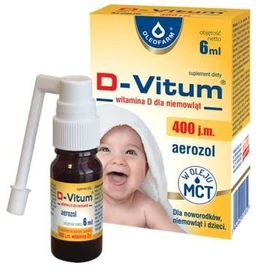 D-Vitum witamina D dla niemowląt 400 j.m. aerozol 