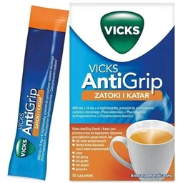 Vicks Antigrip Zatoki i Katar 650 mg+16 mg+4 mg granulat do sporządzenia roztworu doustnego 