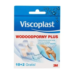 Viscoplast Plus, zestaw plastrów wodoodpornych z beżowym opatrunkiem 