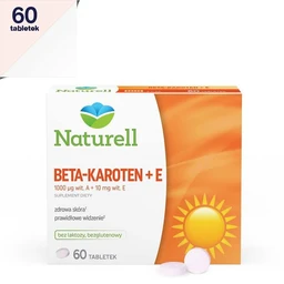 Naturell Beta-karoten + witamina E 10 mg+6 mg tabletki 