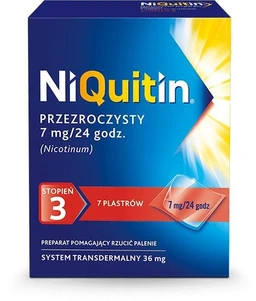 NiQuitin Przezroczysty 7 mg/24 h system transdermalny 