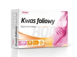 Kwas Foliowy 800 mcg Dr.Max, suplement diety 