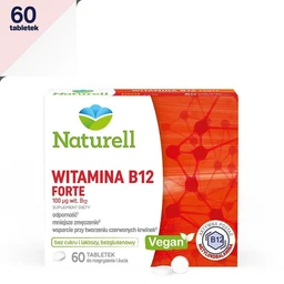 Naturell Witamina B12 Forte 100 µg tabletki do rozgr. i żucia 