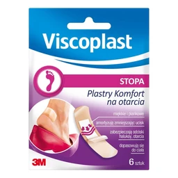 Viscoplast, plastry Komfort na otarcia 72x25mm 