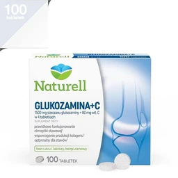 Naturell Glukozamina+C 375 mg+20 mg tabletki 