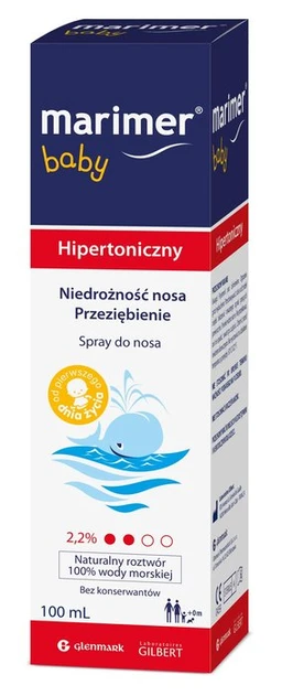 Marimer Baby hipertoniczny 2,2% spray do nosa 