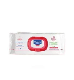 Mustela Bebe Enfant, łagodzące chusteczki oczyszczające 