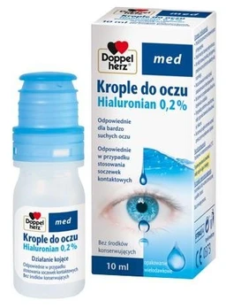 Doppelherz med Krople do oczu Hialuronian 0,2% 