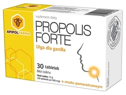 Propolis Forte tabletki do ssania o smaku pomarańczowym 