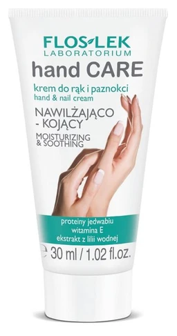 Floslek Hand Care, nawilżająco-kojący krem do rąk i paznokci 