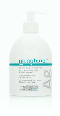 Nanobiotic Med Silver Wash Protect, mydło w żelu do rąk i ciała ze srebrem aXonnite 